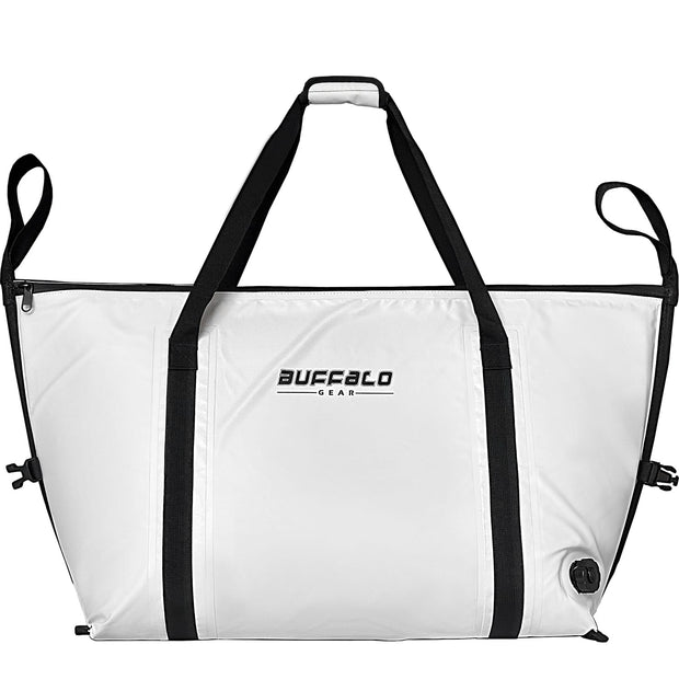 55L Leakproof Flat Bottom Fish Cooler Bag Keep Ice Cold for 36 hours