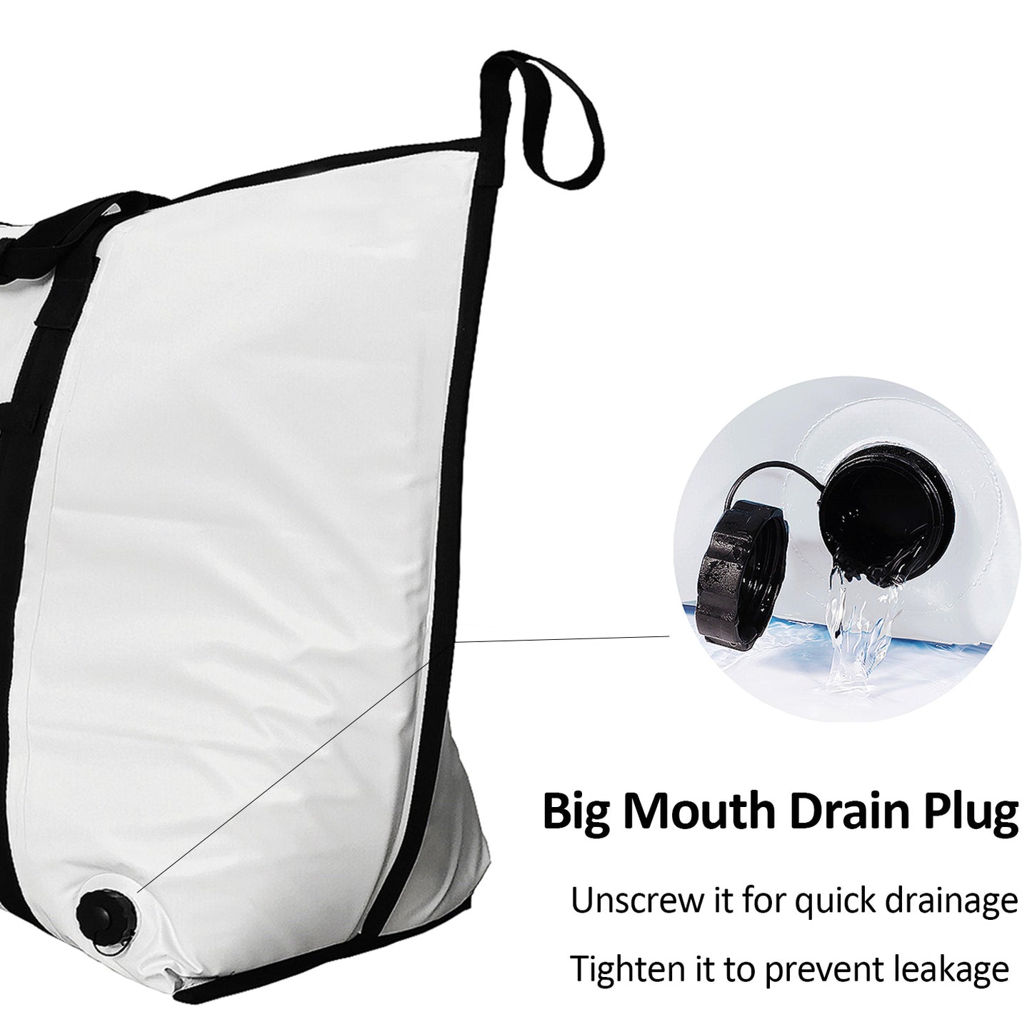 90インチ 折りたたみ式大型魚用クーラーバッグ YKKジッパー付き