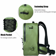 26L Waterproof Fishing Backpack with Rod Holder, Fly Fishing Backpack for Fishing,Kayaking,Camping