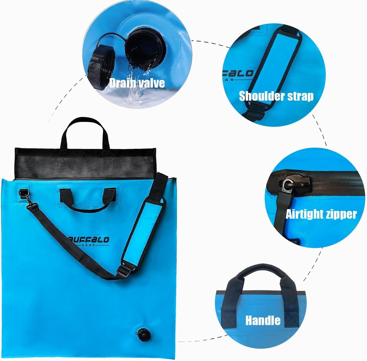 25'' Tournament Weigh in Bag with Separate Mesh Insert - Buffalo Gear  