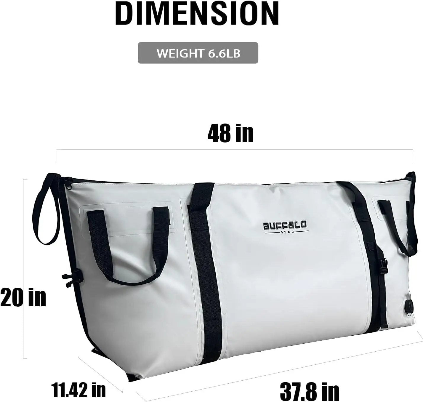 48x20'' Fish Cooler Bag With Flat Bottom - Buffalo Gear  