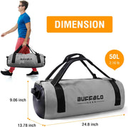 52.8QT Waterproof Backpack Duffel Dry Bag for Adventure - Buffalo Gear